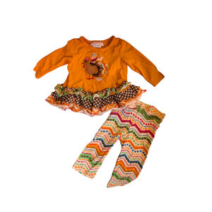 Bonnie Baby thanksgiving two piece outfit, size 3-6M